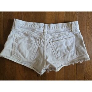 Veronica Beard Debbie Cut-Off Shorts 25 White Frayed Daisy Dukes See Measurement
